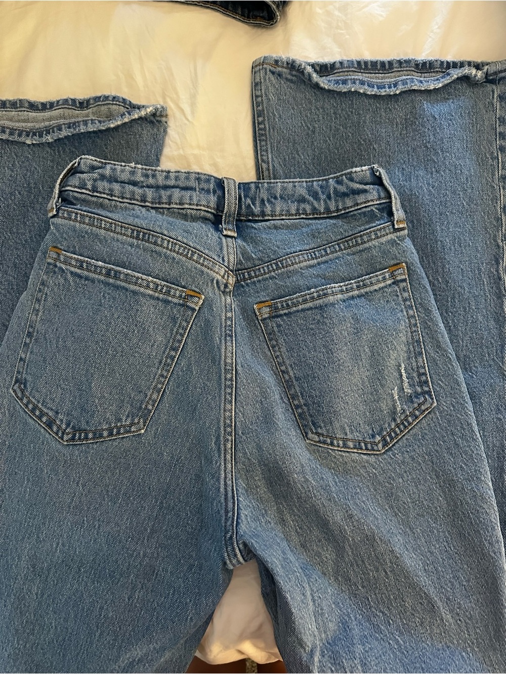 Abercrombie & Fitch Vintage Flare High Rise Light Blue Jeans - Picture 3 of 3